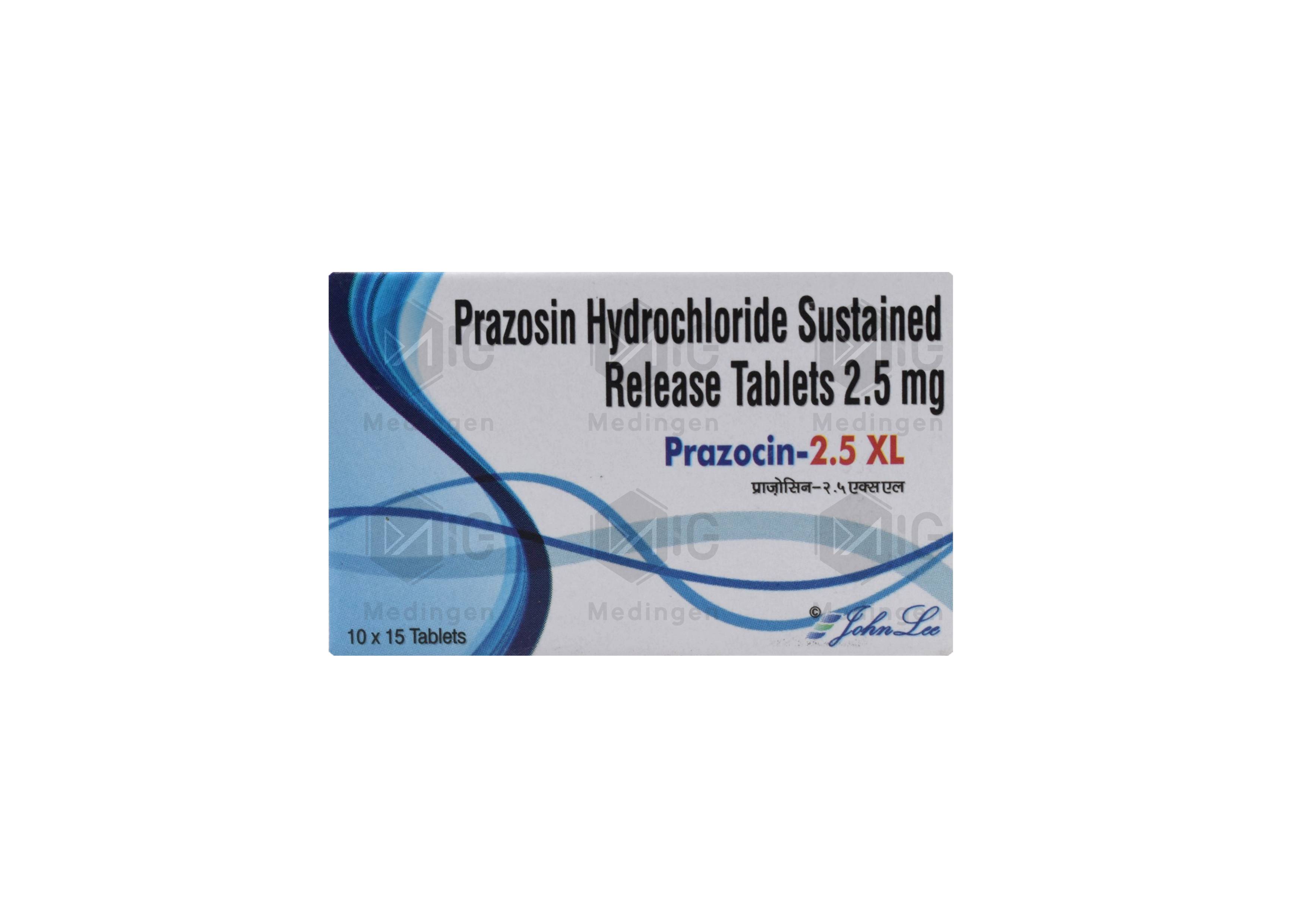 PRAZOCIN 2.5 XL